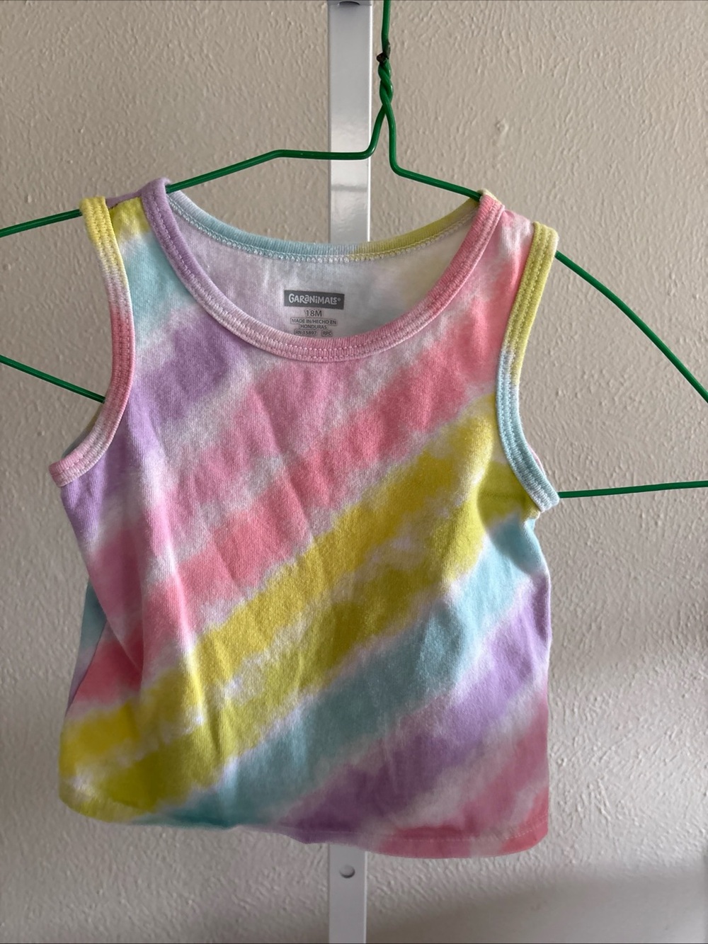 Garanimals Girls' Pastel Tie-Dye Tank Top - Multi Size 18 Months